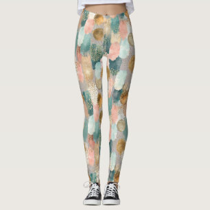 Vibrant Vertical Brushstroke Pattern (2) Leggings
