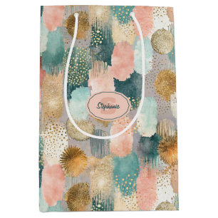 Vibrant Vertical Brushstroke Pattern (2) Medium Gift Bag
