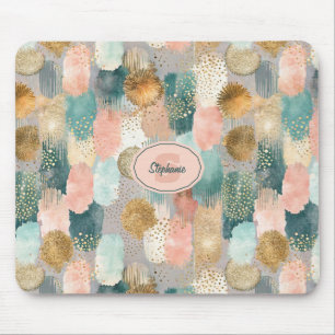 Vibrant Vertical Brushstroke Pattern (2) Mouse Pad