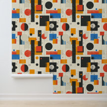 Vibrant vintage geometric shapes in pattern