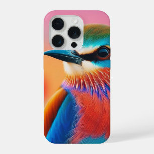 "Vibrant Visage: Colourful Bird Face iPhone Case D