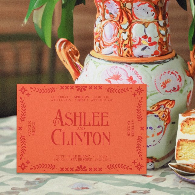 Vibrant Vows: A Spanish Folk Wedding Invitation (Creator Uploaded)