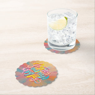 "Vibrant Voyage" Paper Coaster