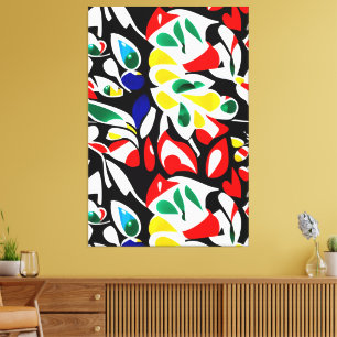 Vibrant Water-Drop Geometry , Abstract Wall Art
