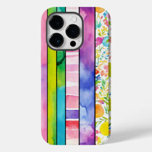  Vibrant Watercolor Digital Papers for  Case-Mate iPhone 14 Pro Case