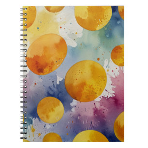 Vibrant Watercolor Floral Notebook 