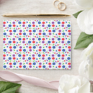 Vibrant Watercolor Floral Pattern Wildflowers Envelope