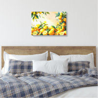 Vibrant Watercolor Lemon Harvest
