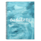 Vibrant Watercolor Our Bucket List Couple Keepsake
