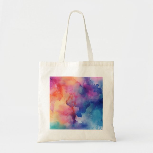Vibrant Watercolor print 1 Tote (Front)