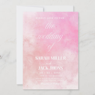 Vibrant  Watercolor Wedding Invitation