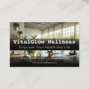 Vibrant Wellness Business Card Energise Your Brand