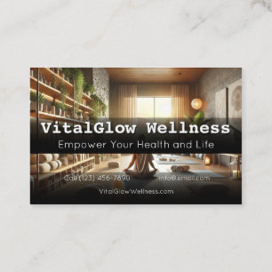 Vibrant Wellness Business Card Energise Your Brand