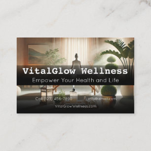 Vibrant Wellness Business Card Energise Your Brand