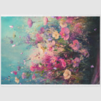Vibrant Wild Flowers, Abstract Landscape
