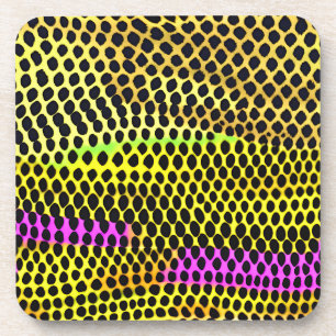 "Vibrant Wilderness" Colourful Abstract Print Coaster