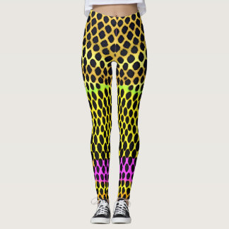 "Vibrant Wilderness" Colourful Abstract Print Leggings