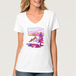 "Vibrant Wilderness" Watercolor T-Shirt