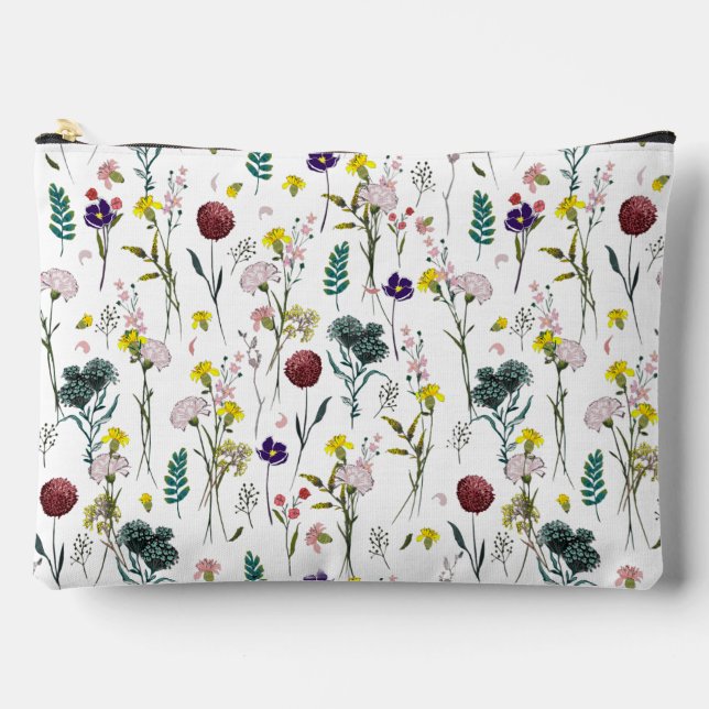 Vibrant Wildflower  Accessory Pouch (Front)