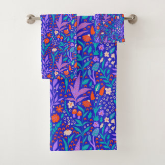 Vibrant Wildflower Bath Towel Set