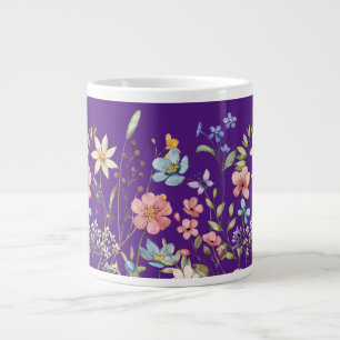 Vibrant Wildflower Garden Large Coffee Mug