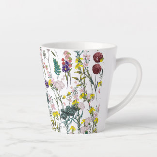 Vibrant Wildflower Latte Mug