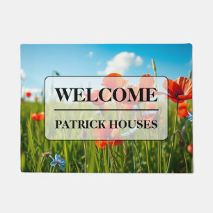 Vibrant Wildflower Meadow Spring Doormat
