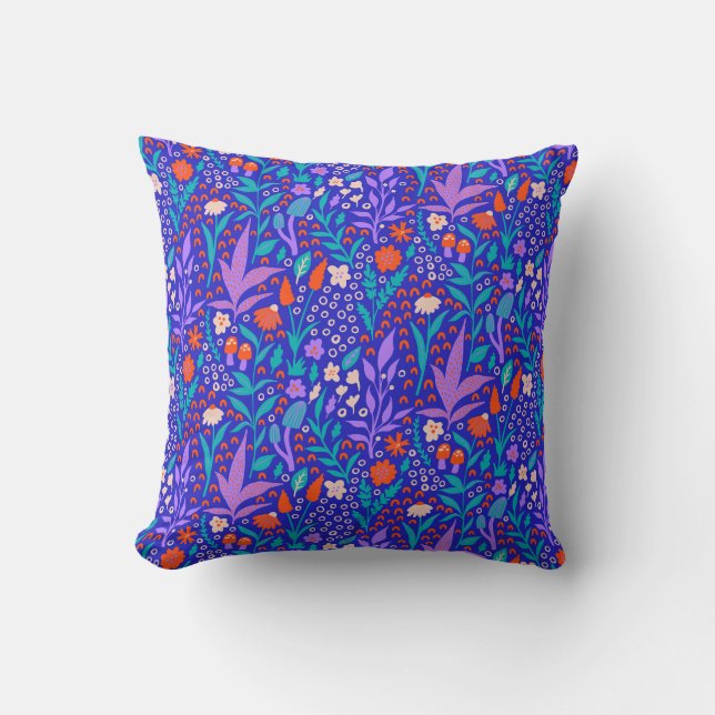 Vibrant Wildflowers Cushion (Front)