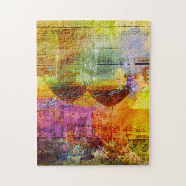 Vibrant Wine Puzzle (Vertical)