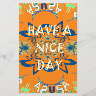 Vibrant Wishes: Have a Nice Day Art Print Design