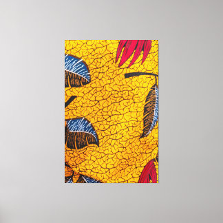 Vibrant Yellow Ankara African Wax Print Fabric