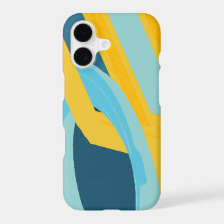 Vibrant Yellow Blue Abstract