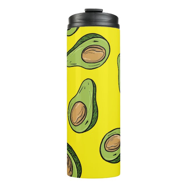Vibrant Yellow Fruit Illustration - Insulated  Thermal Tumbler (Front)