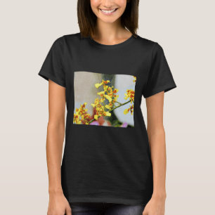 Vibrant Yellow Orchids In A Watercolor Art Style S T-Shirt