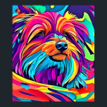 Vibrant Yorkie Pop Art Poster<br><div class="desc">A captivating pop art portrait of a Yorkshire Terrier in a burst of vibrant colours. Perfect for dog lovers and art enthusiasts (This Design Made With AI). Place Order Today and Embrace the Joy of Shopping!</div>