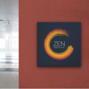 Vibrant Zen Canvas Print