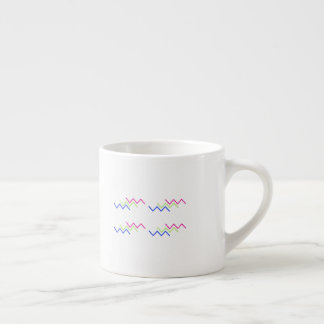 Vibrant Zigzag Energy Pattern Espresso Cup