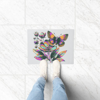 Vibrante butterfly doormat