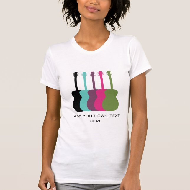Vibrantly Coloured Guitars Women's Shirt (Front)
