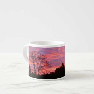 Vibrantly Pink Sunrise Espresso Cup