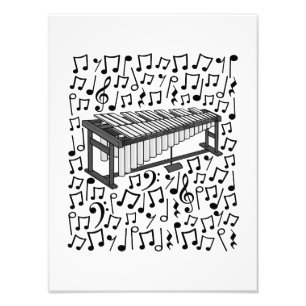 Vibraphone Musical Notes Percussionist Musician Photo Print
