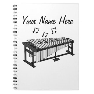 Vibraphone Percussion Teacher Percussionist Custom Notebook
