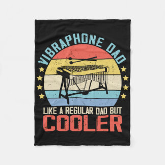 Vibraphone Player Dad Funny Vibraphonist Music Mus Fleece Blanket