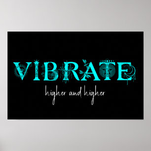 Vibrate higher and higher Lotus dragonfly moon art Poster