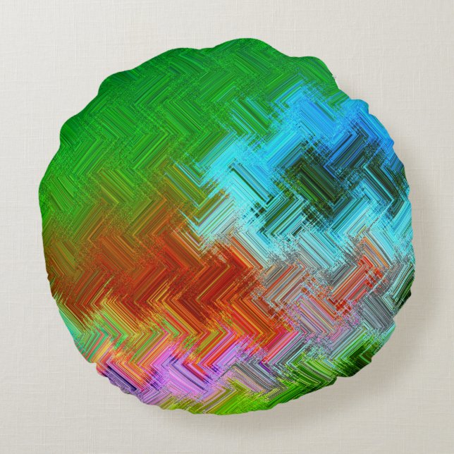 VIBRATING ELECTRONS ROUND CUSHION (Back)