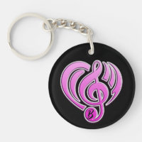 Vibrations Musical Love Pink Heart Music Note DJ