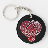 Vibrations Musical Love Red Heart Music Note DJ