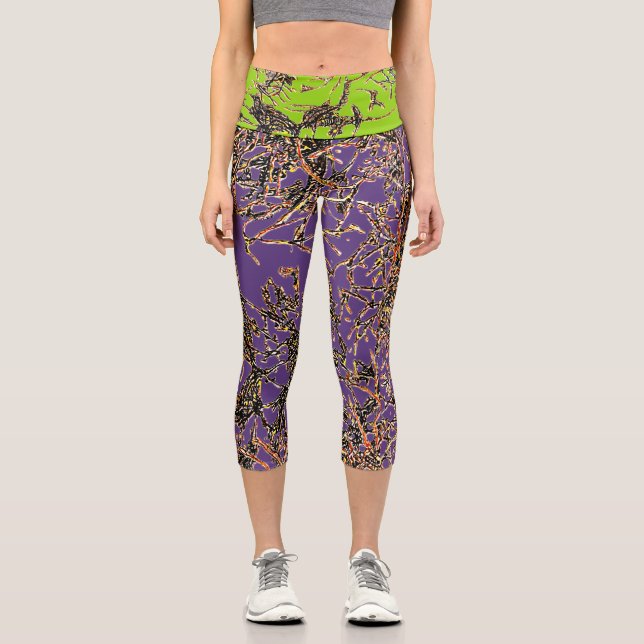 VIBRATIOUS capris in PURPLE/BRAT (Front)
