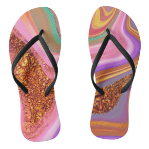 vibratory color art jandals