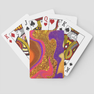 vibratory color art playing cards